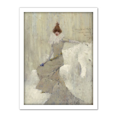 Dudley Hardy Sarah Bernhardt 1889 Painting Framed Wall Art Print 18X24 In