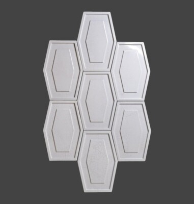 Walker Zanger Ceramic Tile Studio Moderne Plaster Gloss Crackle 1sf.=3 Tiles