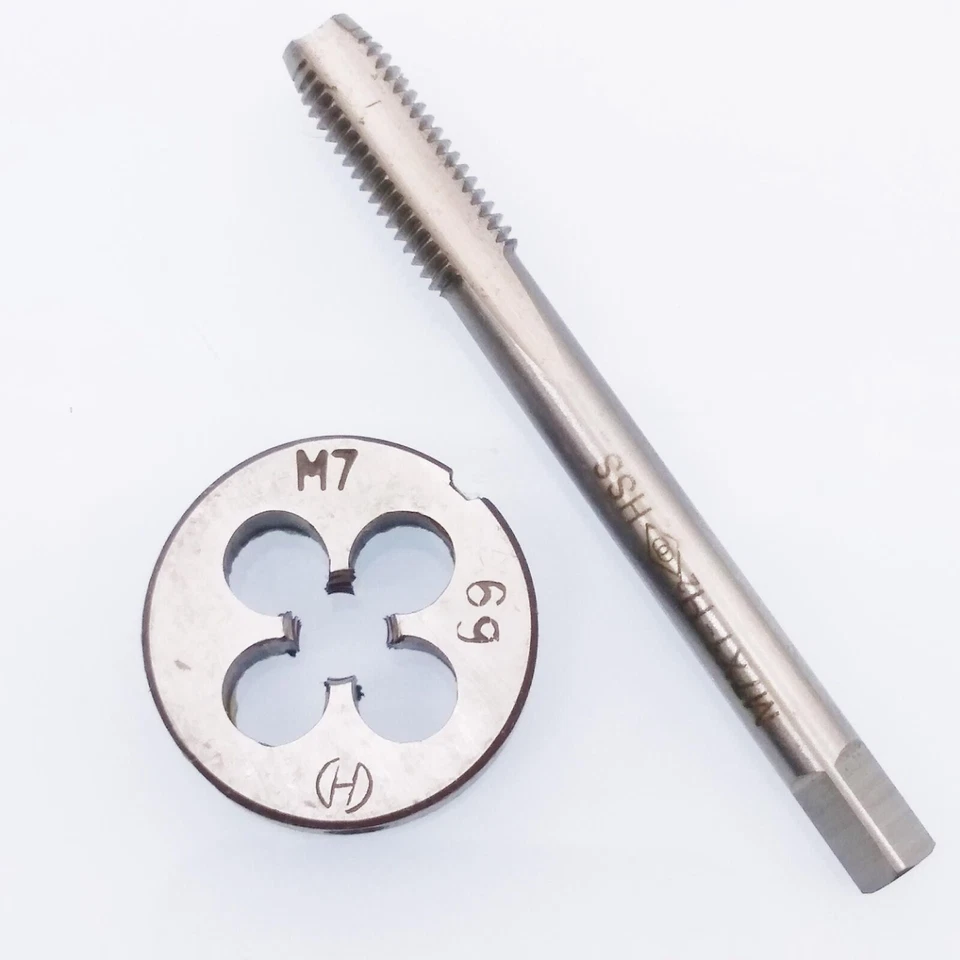 HSS M7 x 1mm Tap & M7 x 1mm Die Metric Thread Left Hand - Image 3 of 4