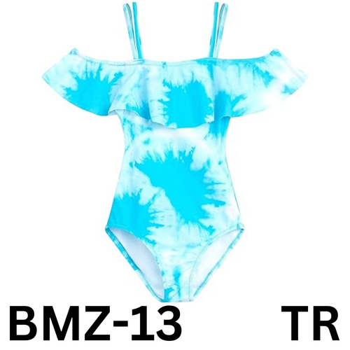 Kanu Surf Beach Girl Off Shoulder One Piece, Beach Girl Blue, Size 12 - Picture 2 of 4