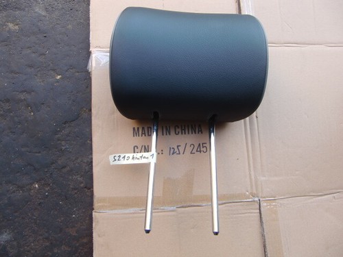 1x Mercedes Benz W210 Kombi Kopfstütze hinten Innenausstattung Schwarz Leder