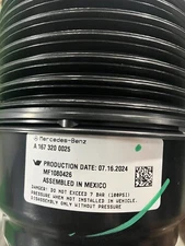 A1673200025 BRAND NEW GENUINE  Mercedes-Benz Rear Air Spring  GLE 350  2020-2022