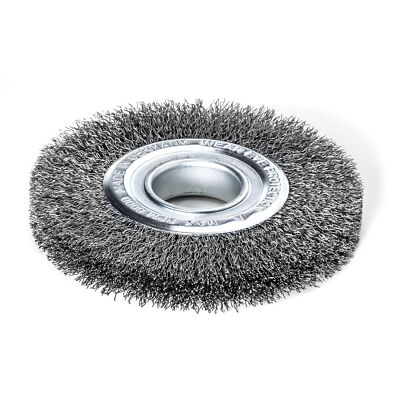 Lessmann RundbÃ¼rste ÃƒÂ¸ 150 mm gewellter Stahldraht zum Entfernen von Rost