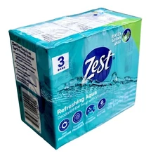 Zest Aqua Refreshing Bars with Vitamin E 3 Bars 12 Oz