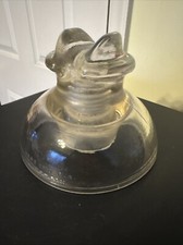 Kimble 830 - Tempered Clear Glass Insulator 830 - Made In USA 7-51