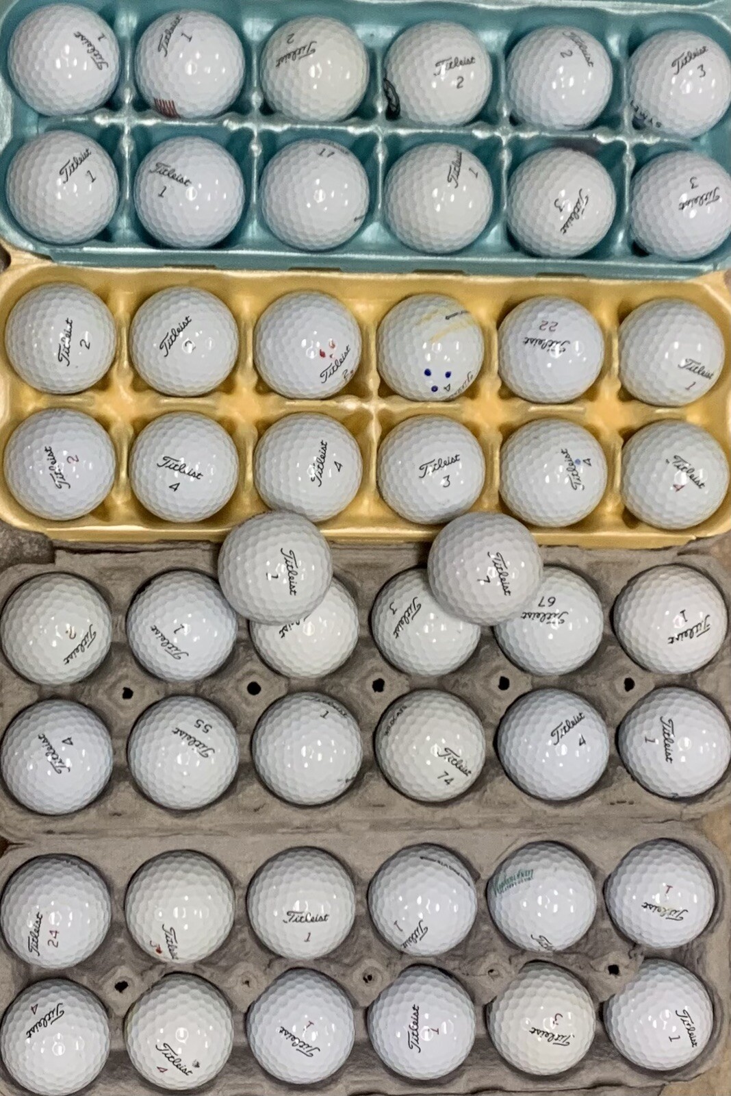 50 TITLEIST PRO V 1 GOLF BALLS 5A AAAAA MINT GOLF BALLS, FREE SHIPPING