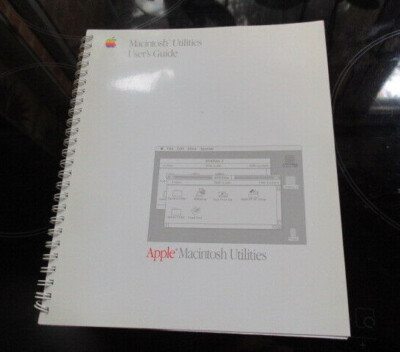 1987 APPLE MACINTOSH UTILITIES BEDIENUNGSANLEITUNG HANDBUCH FÜR VINTAGE COMPUTER SYSTEM =+