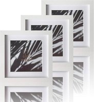 WeißEr Bilderrahmen 20X20Cm Quadratisch Holz Fotorahmen Mdf Rahmen 3Er Set