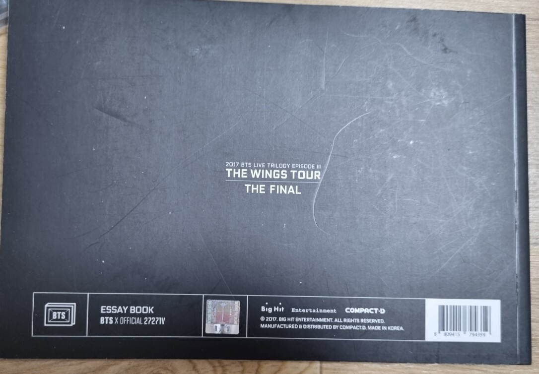RARE]BTS The Wings Tour Essay Book with V(Taehyung