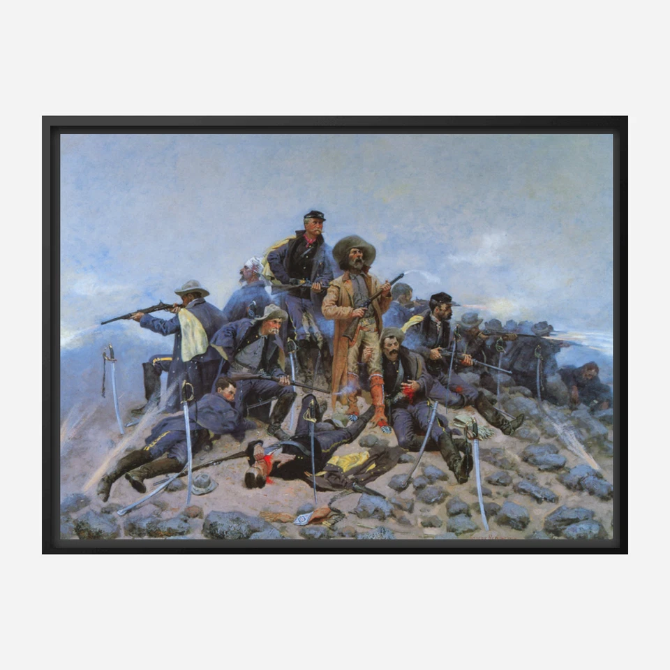 The Last Stand por Frederic Remington Vintage Western Estampa Giclée + Frete Grátis - Imagem 3 de 4