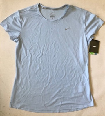 light blue running shirt