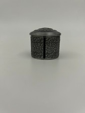 Antique silver colour like metal USPS stamp coil roll dispenser flower rose