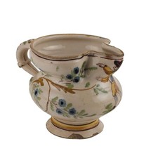 Brocca Antica in Maiolica Manifattura Ligure Italia Fine XVIII Secolo