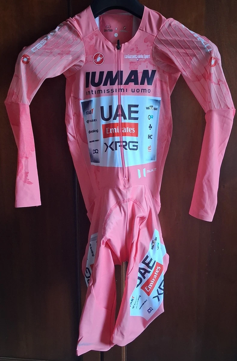Castelli Body Crono Rosa Giro de Italia 2025 Del Toro Uae Tour Vuelta Pogacar