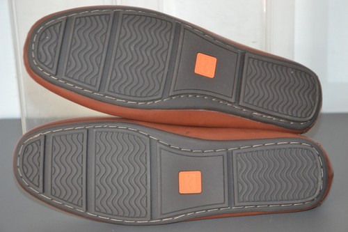 Bata Flexible mens reddish brown slip on moccasin style driving shoes UK size 10 - Foto 4 di 8