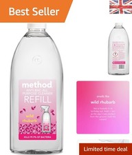 Powerful 2L Antibacterial Cleaner - Kills 99.9% of Bacteria, Refreshing Rhubarb 6.48 per litre