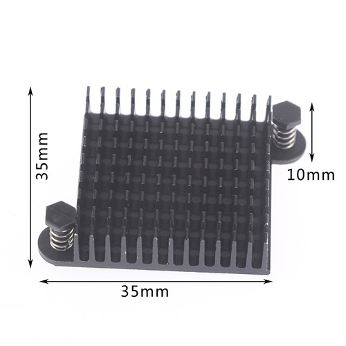 1 Stück Aluminium Kühlkörper 35*35*10MM Cooling Pad South North Bridge Chips.ca