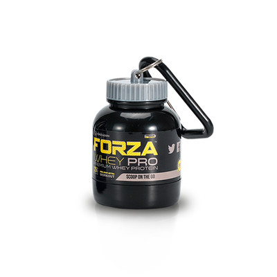 Forzagen Scoop Funnel To Go Portable Supplement Dispenser w/ Carabiner Keychain
