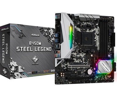 ASRock B450M Steel Legend Motherboard   New | 3-Year Manufacturer's Warranty