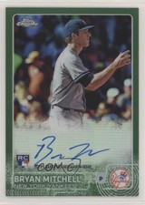 2015 Topps Chrome Rookie Green Refractor 21/99 Bryan Mitchell #AR-BM Auto n1u