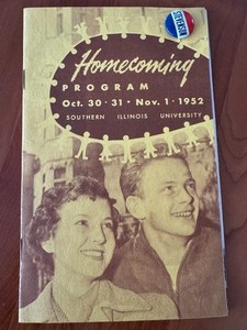 FREE SHIP! 1952 Southern Illinois University SIU Homecoming Adelai Stevenson