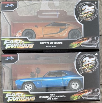 Jada 25 Years Of Fast & Furious GR Supra & 1969 Yenko Camaro Candy