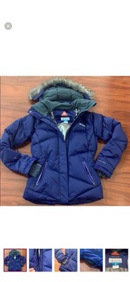 Columbia Omni-Heat Insulated Water Resistant Puffer Jacket Blue Women's Size S