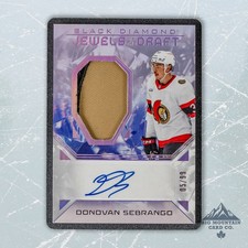 2025-26 Black Diamond DONOVAN SEBRANGO Jewels of the Draft AUTO /99 #JD-DS