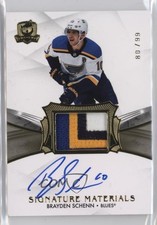 2020 Upper Deck The Cup Signature Materials 80/99 Brayden Schenn #SP-BS Auto 0i6
