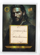 2025 Pieces of the Past Pirates Charles Vane JUMBO HANDWRITING RELIC #610 b