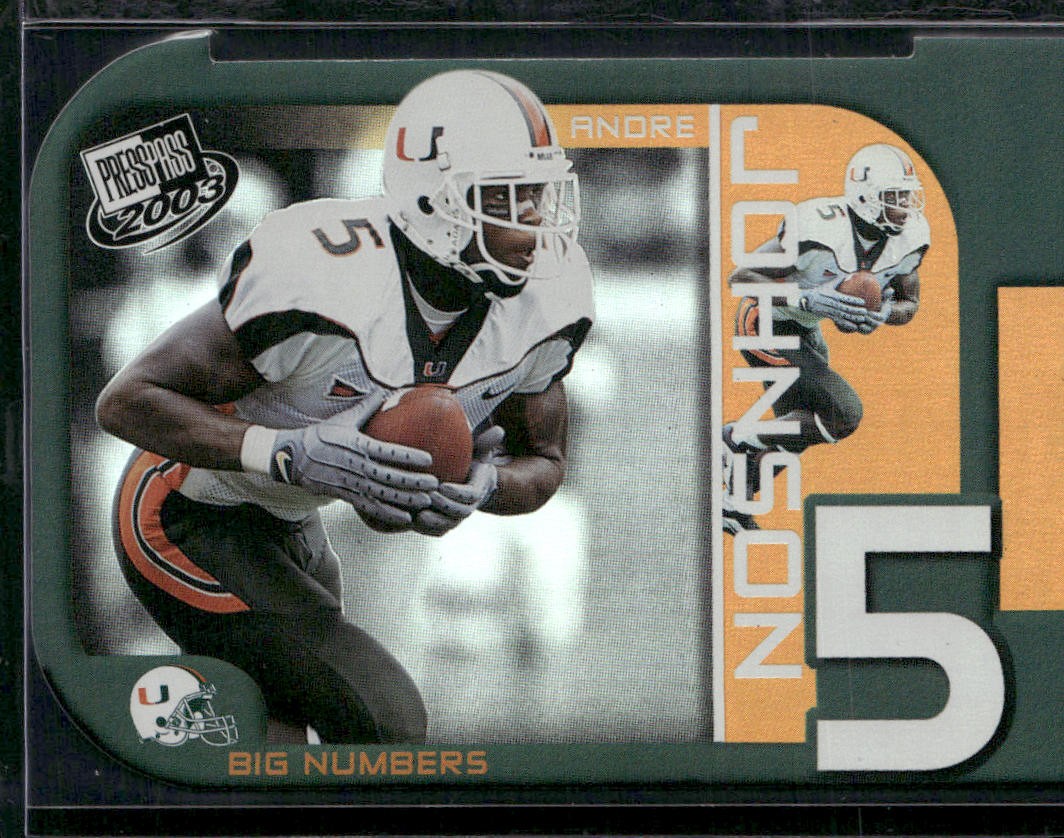 2003 Press Pass #BN13 Andre Johnson Big Numbers