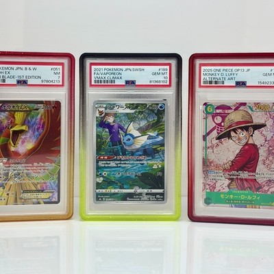 PREMIUM Bumper Guards   TPU Graded Card Case with Clear Backplate for PSA & More