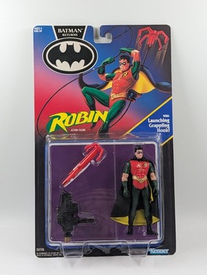 Vintage 1991 Kenner Batman Returns Robin With Grappling Hook Action Figure New