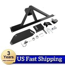 Black Tire Carrier W Drop-down Fit For Hummer H2 03-09 Up To A 28570-17 Tire
