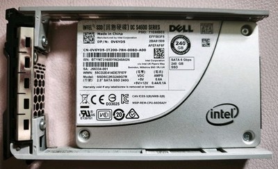 Dell 240GB SSD SATA 6Gbit 2,5'' Intel S4600 SSDSC2KG240G7R 0V6YD5 + Caddy 0NTPP3