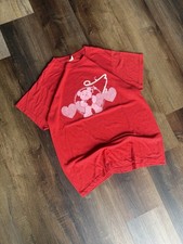 Vintage 80s Pink Bear with Heart Single Stitch T Shirt Large Made In USA