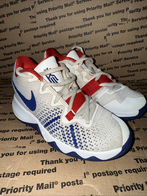 Nike Boys Kyrie Flytrap Boys Size 12c  White/Blue/Red AH3497-146