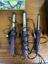Conair 3 Piece Curling Iron Set Purple 1 In, 2 In, 3 In Barrels