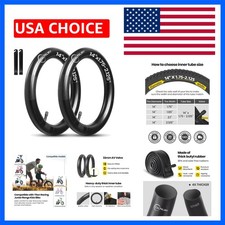12"/14"/16"/18"/20"/22"/24"/26"/28" Kids Bike Inner Tubes 2 Pack, Width Fit 1...