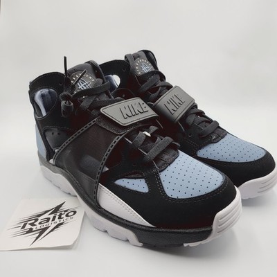 Men Sz 9 Nike Air Trainer Huarache 2025 Black Cool Blue IH4470-001 NEW grey Men Sz 9 Nike Air Trainer Huarache 2025 Black Cool Blue  main image 3