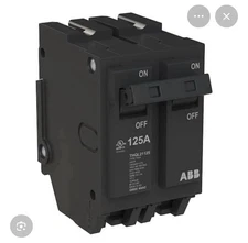 GE THQL21125 120/240AC 125A Double-Pole Circuit Breaker