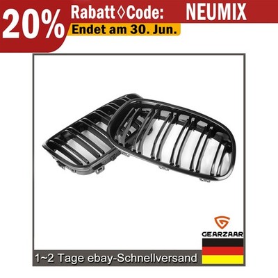 Nieren Grill Frontgrill für BMW 1er F20 2011-2014 DEN Doppelsteg Paar Satz