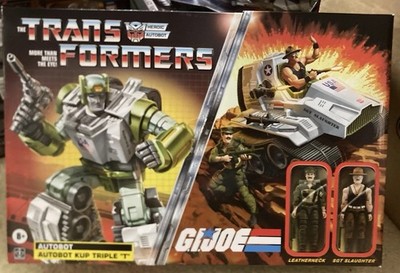 Transformers x G.I. Joe Autobot Kup Triple T SGT Slaughter & Leatherneck Hasbro