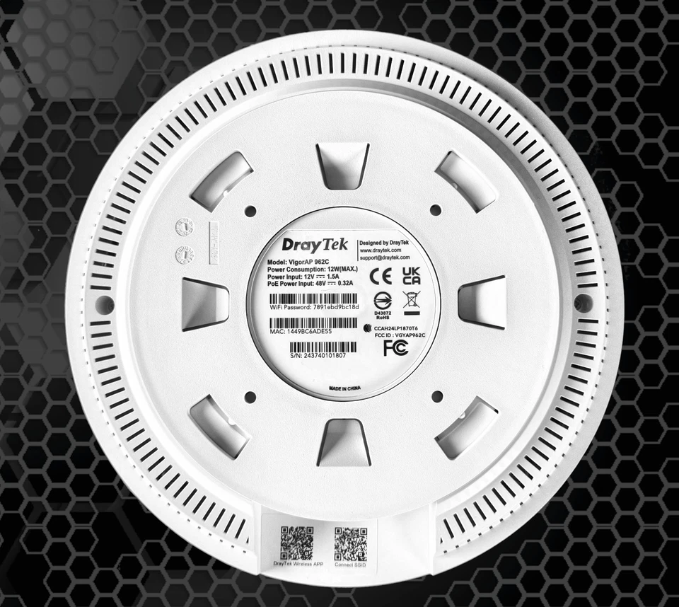 DrayTek VigorAP 962C - Wi-Fi 6 Dualband -  Mesh fähig - 3 Stück verfügbar - Bild 4 von 4