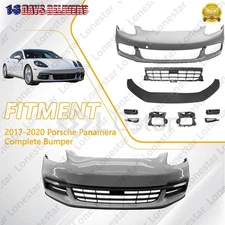 Complete Front Bumper Grille Cover Kit Fit 2017 2018 2019 2020 Porsche Panamera