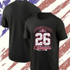 Arizona Wildcats BIG 12 Conference Champions T Shirt Black S-5XL