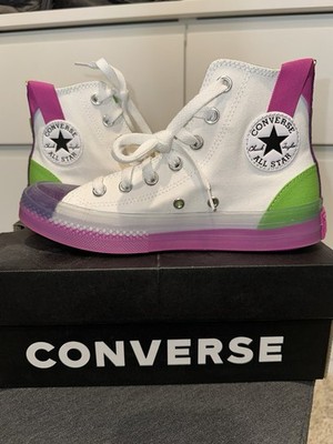 Converse CTAS CX HI High Top Colorblock White Bold Wasabi Unisex 4.5/6.5