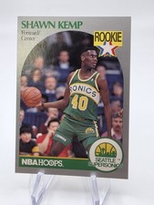 1990-91 Hoops Basketball #279 - Shawn Kemp RC - Seattle SuperSonics