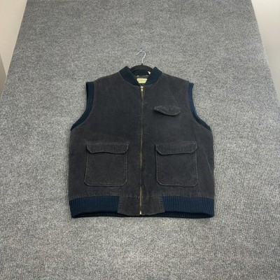 トップス 00s- STjohnsbay corduroy vest Vintage St Johns Bay Vest Mens Large Blue Cotton Corduroy Full Zip