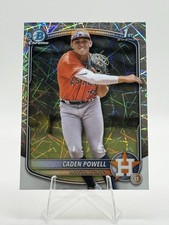 Caden Powell 2025 Bowman Chrome #bcp-212 Laser Refractor Houston Astros🔥🔥Q226